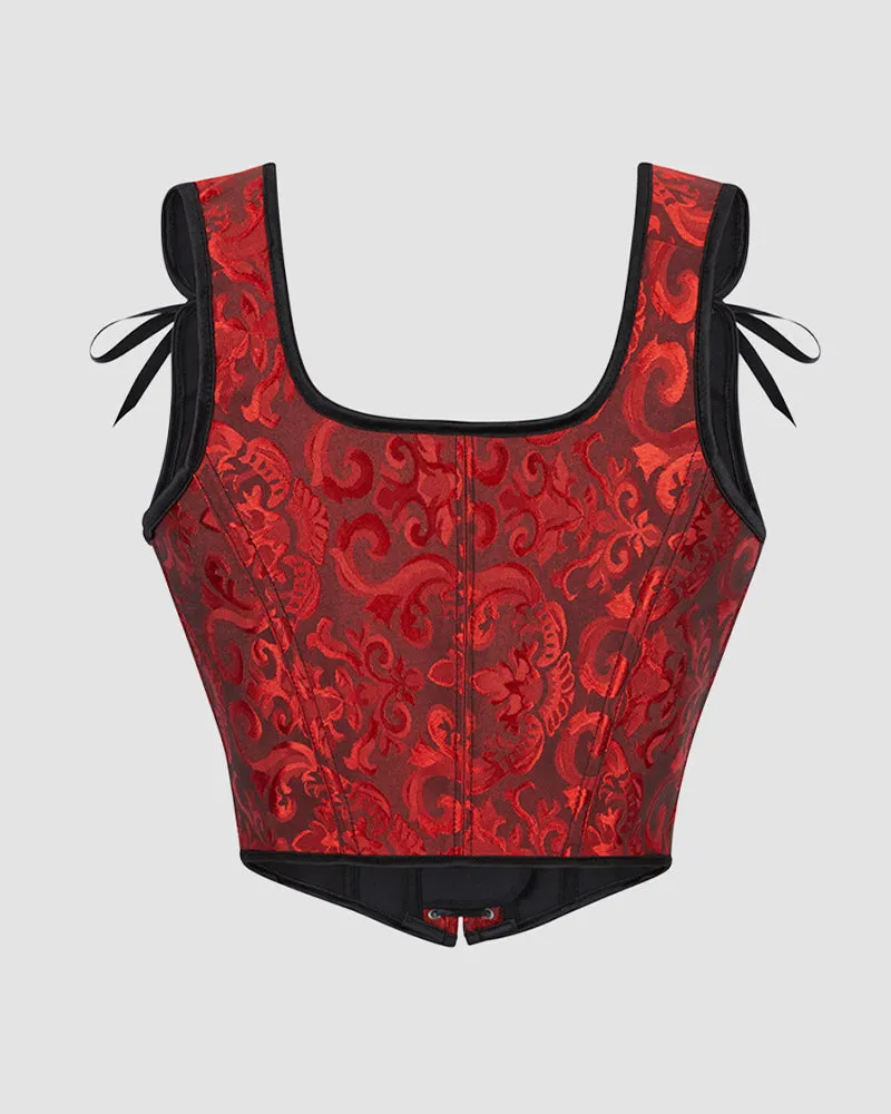 1950s 13 Boned Cotton Lace-Up Waist Training Corset