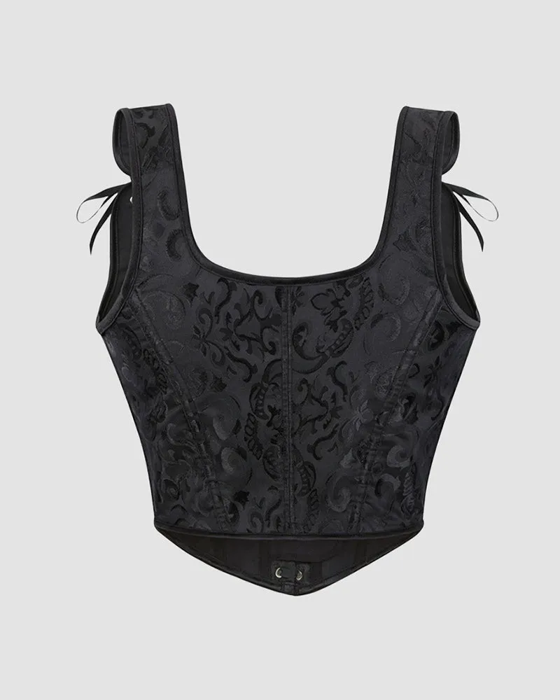 1950s 13 Boned Cotton Lace-Up Waist Training Corset