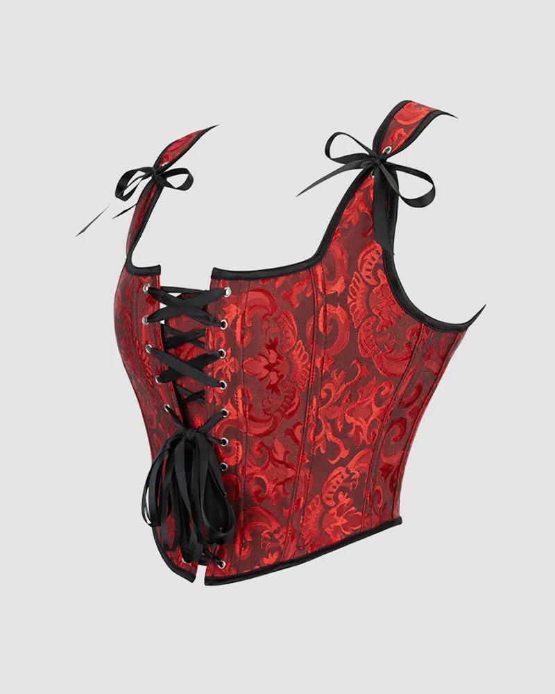 1950s 13 Boned Cotton Lace-Up Waist Training Corset