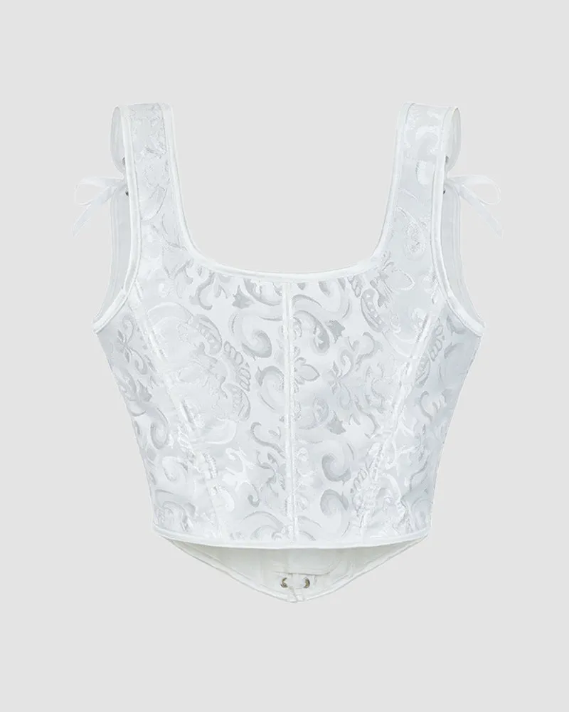 1950s 13 Boned Cotton Lace-Up Waist Training Corset