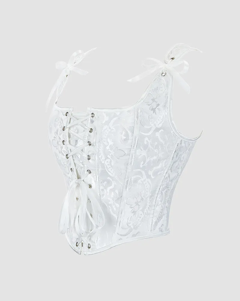 1950s 13 Boned Cotton Lace-Up Waist Training Corset