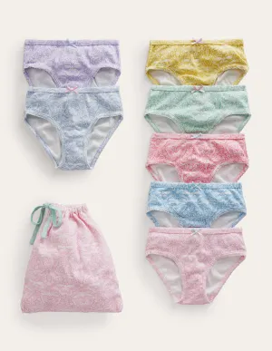 7 Pack Underwear-Multi Butterflies