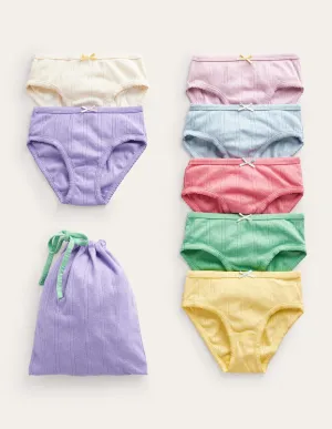 7 Pack Underwear-Multi Pointelle