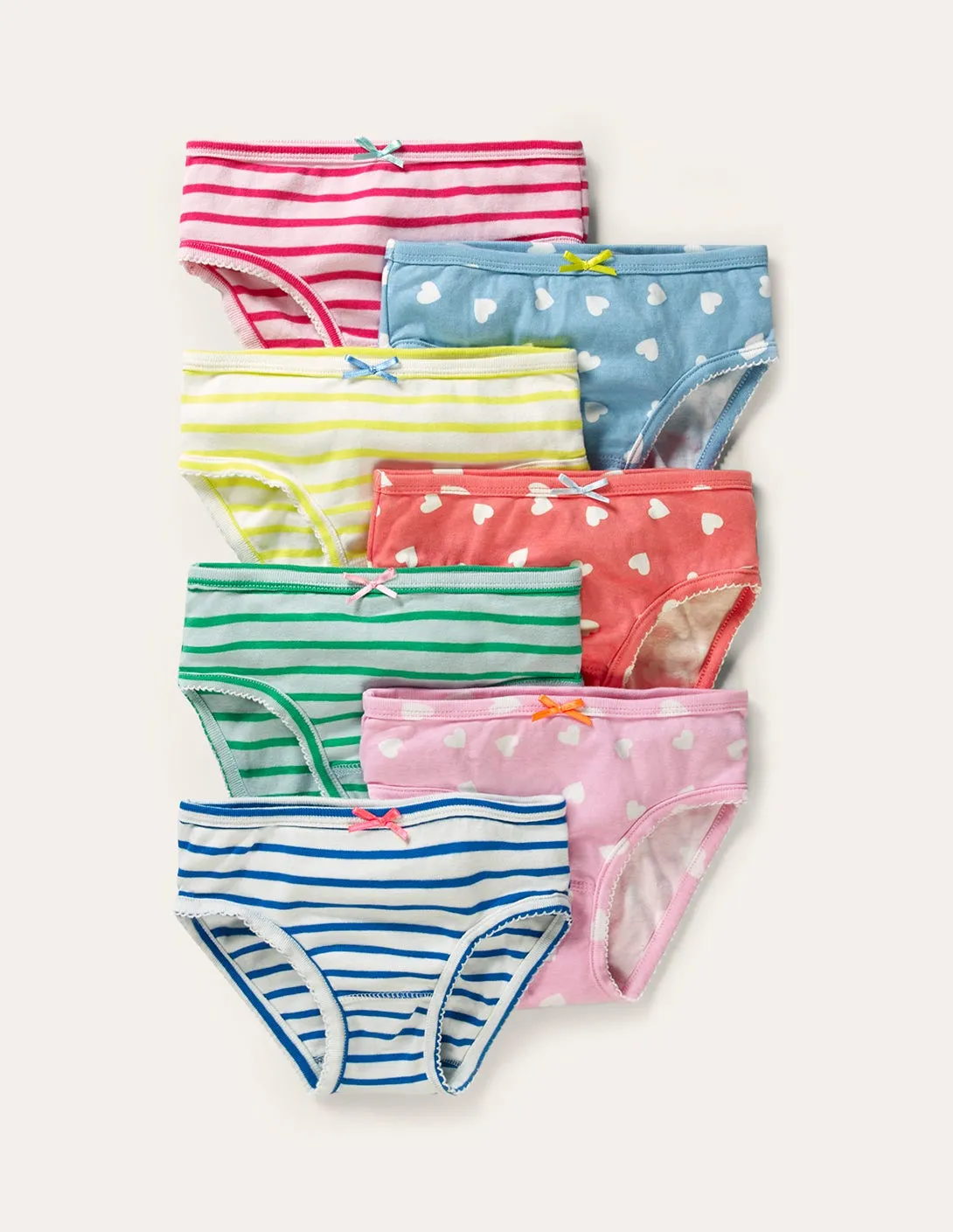 7 Pack Underwear-Scattered Heart