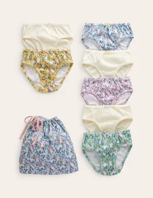 7 Pack Underwear-Spring Bunnies