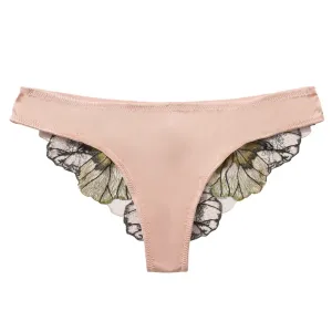 Amour Cache Jordan Pressed Flower Embroidery Cheeky