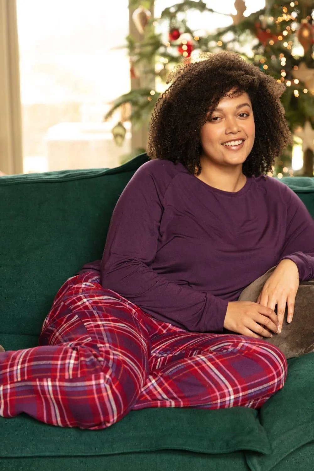 Clarissa Check Pyjama Pants. Size UK 8