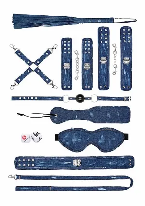 Denim Bondage Kit Ãâ Blue