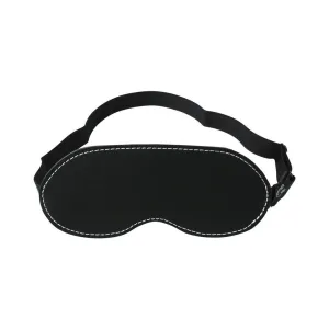 Edge Leather Blindfold Black OS