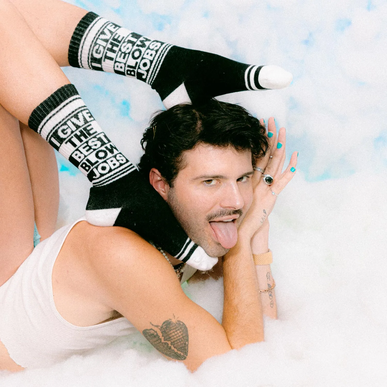 I Give the Best Blow Jobs - Gym Crew Socks