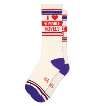I ❤️ Romance Novels - Gym Crew Socks