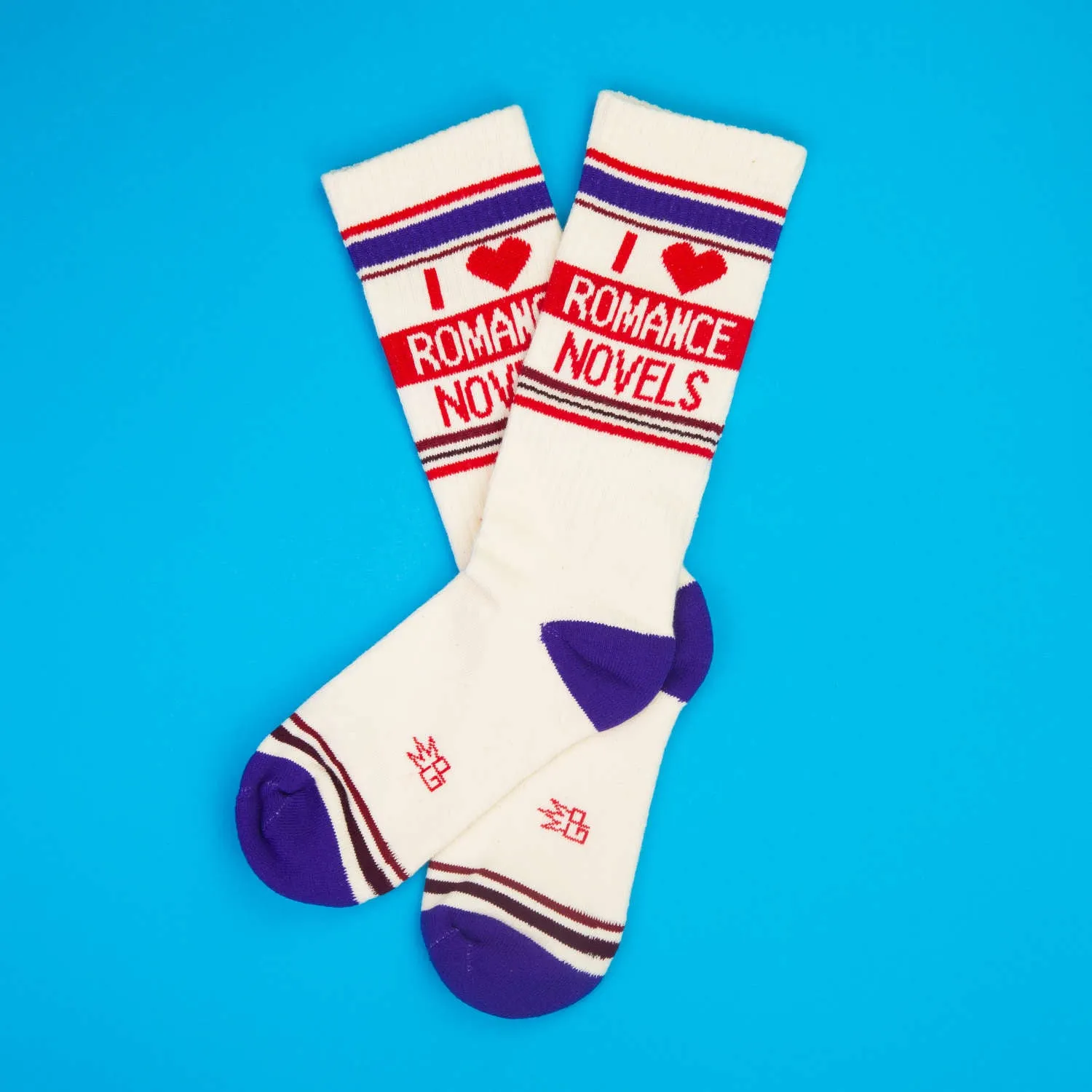 I ❤️ Romance Novels - Gym Crew Socks