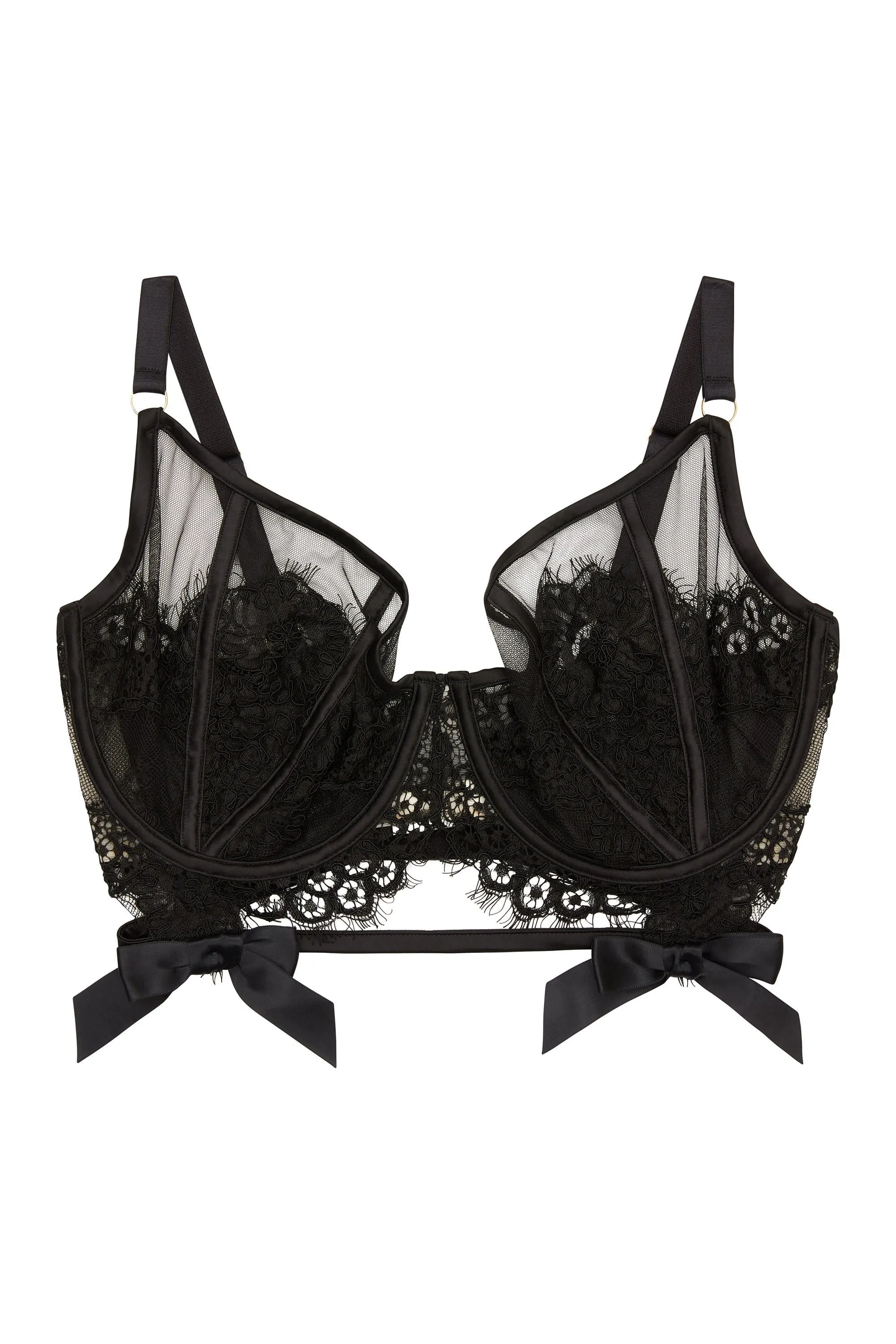 Josephine Corded lace longline Full Bust bra DD - H