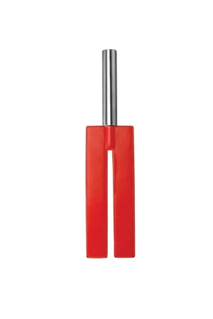 Leather Slit Paddle - Red