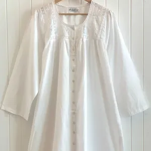 Lily Long Sleeve White Nightie