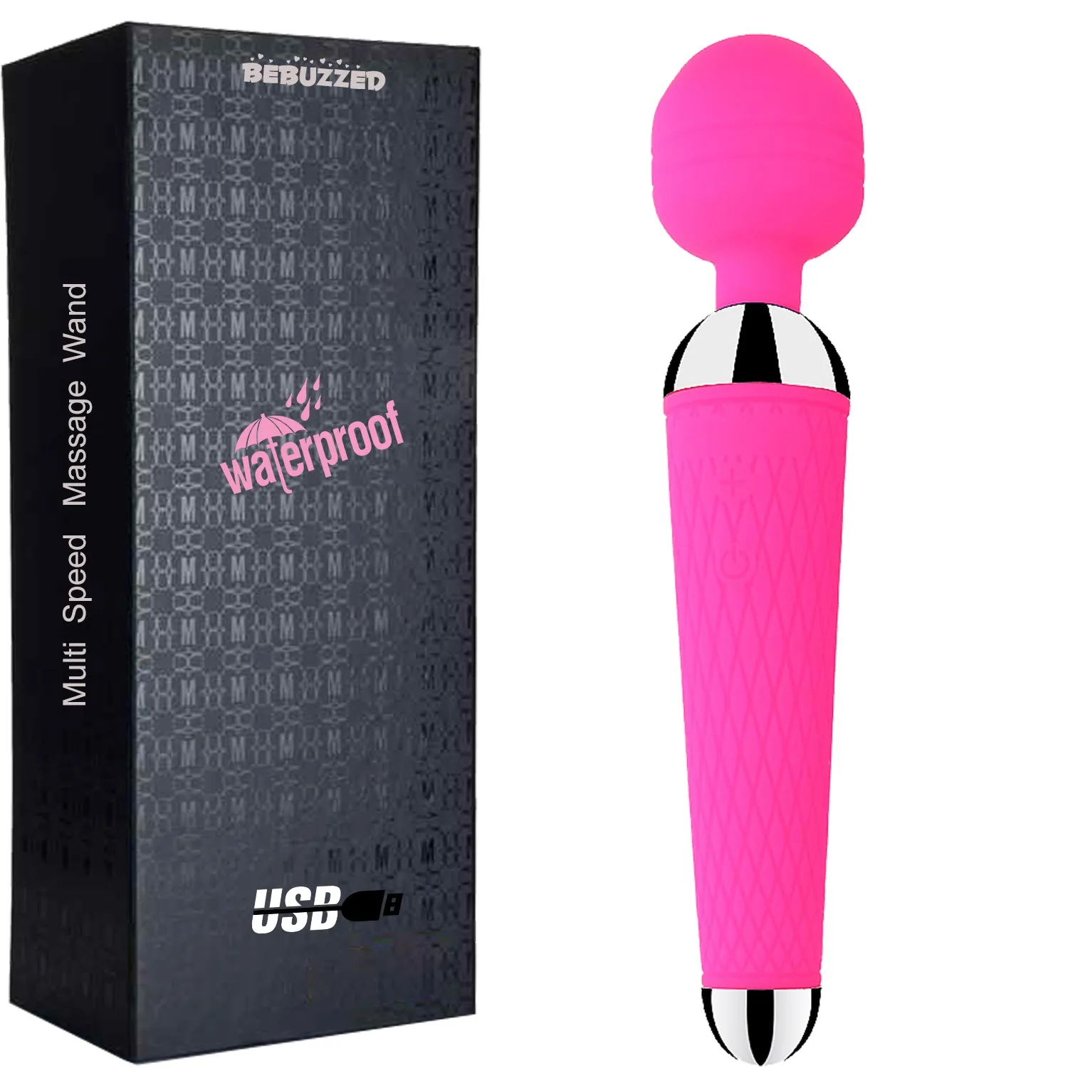NEW Powerful Cordless Massage Magic Body Wand Personal Massager Waterproof USB