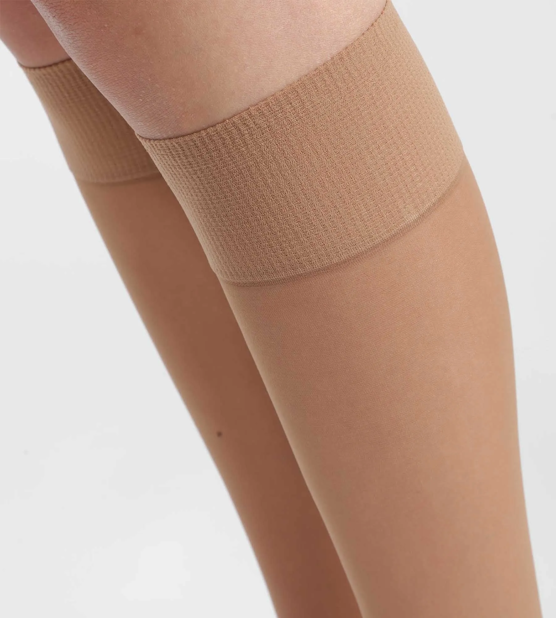 Pack of 2 pairs of Cinnamon recycled semi-opaque knee-highs Dim Good