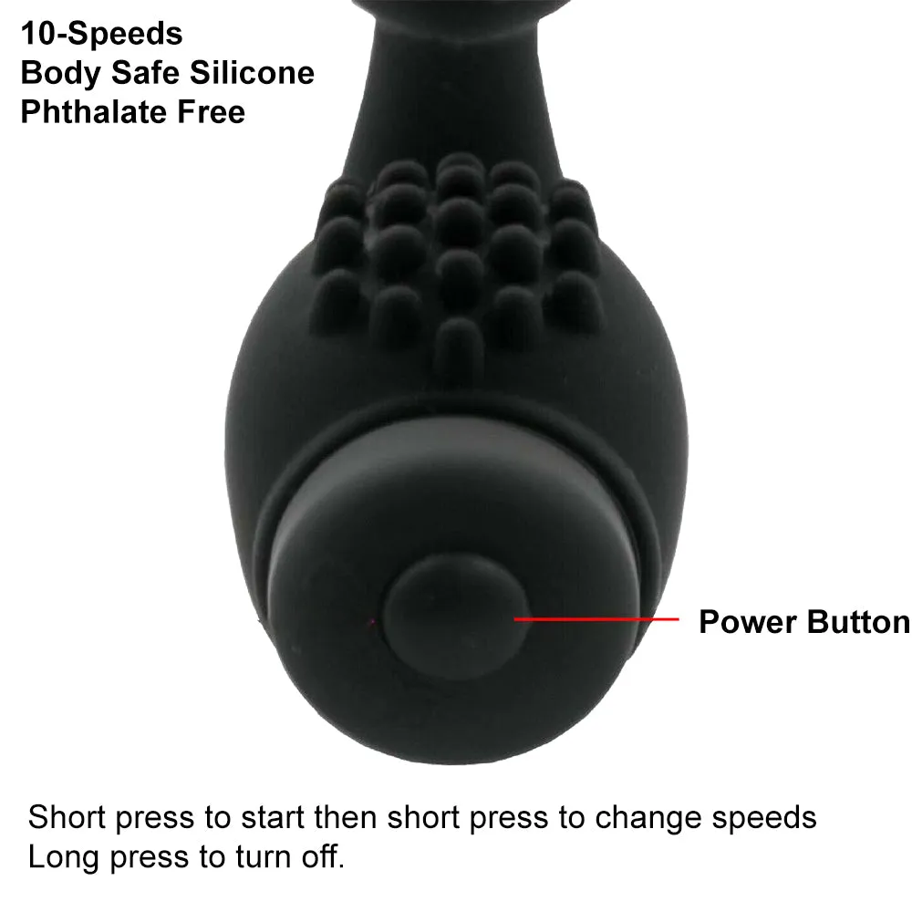 Peter 10-Speed Vibrating Prostate Massager Anal Plug Vibrator