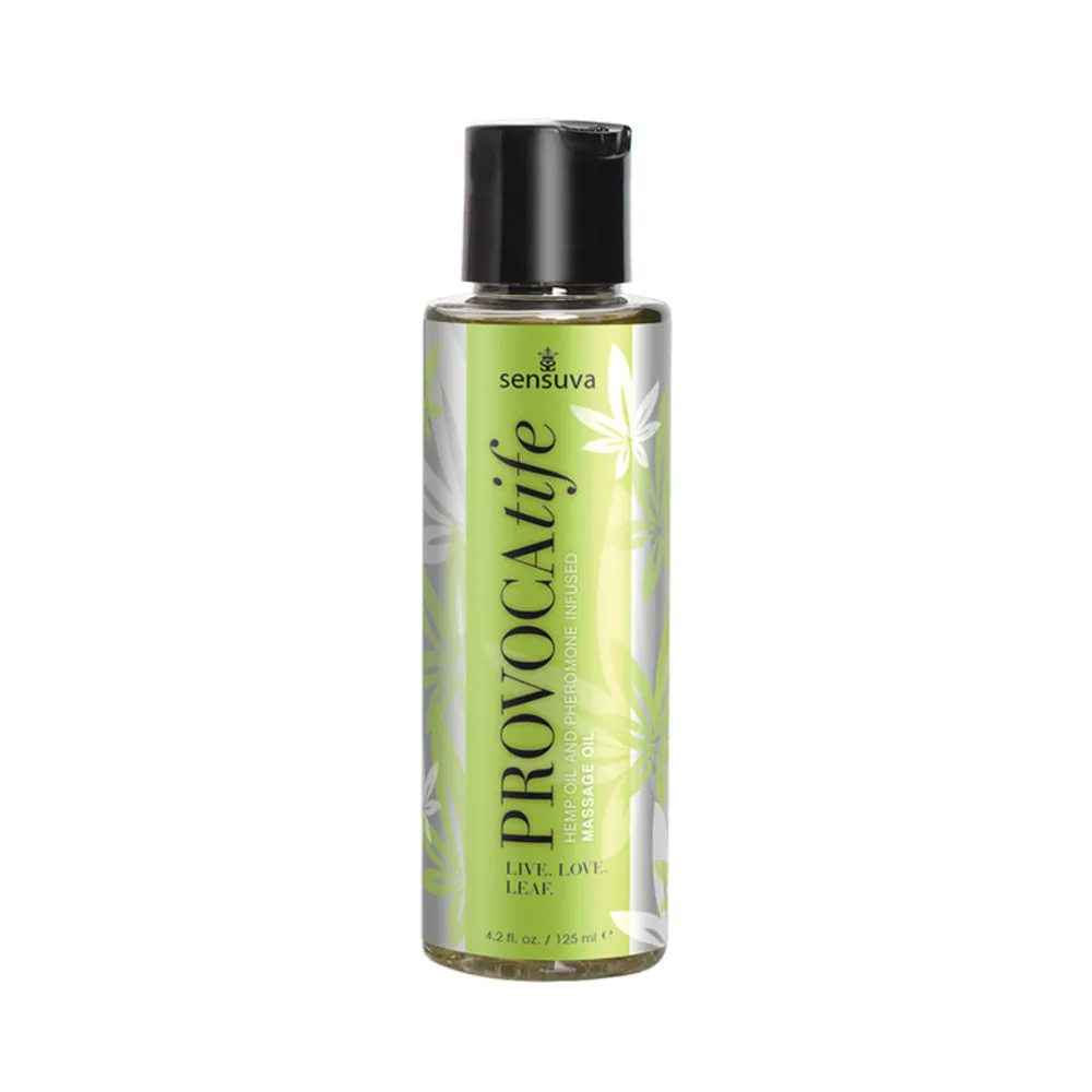 Provocatife Cannabis Oil & Pheromone Infused Massage Oil 4.2 Oz. Bottle
