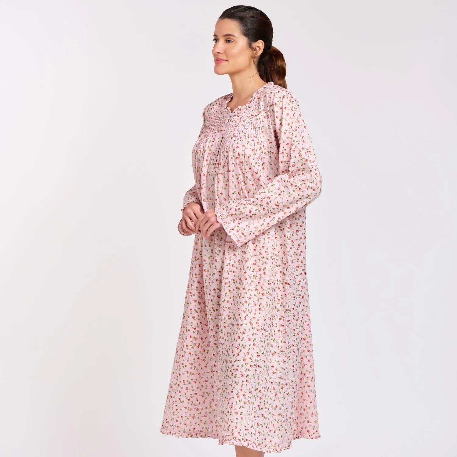 Rosie Long Sleeve Pink Nightie