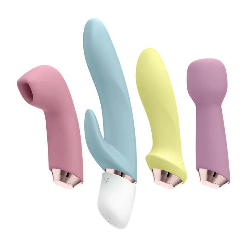 Satisfyer Marvelous Four 4x Vibrators Air Pulse Anal Rabbit Wand USB Kit Sex Toy