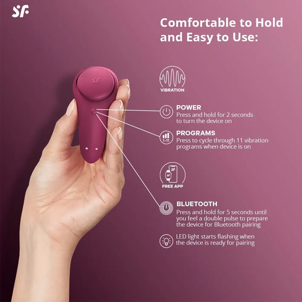 Satisfyer Sexy Secret Panty Vibrator APP Control Clitoral Stimulator