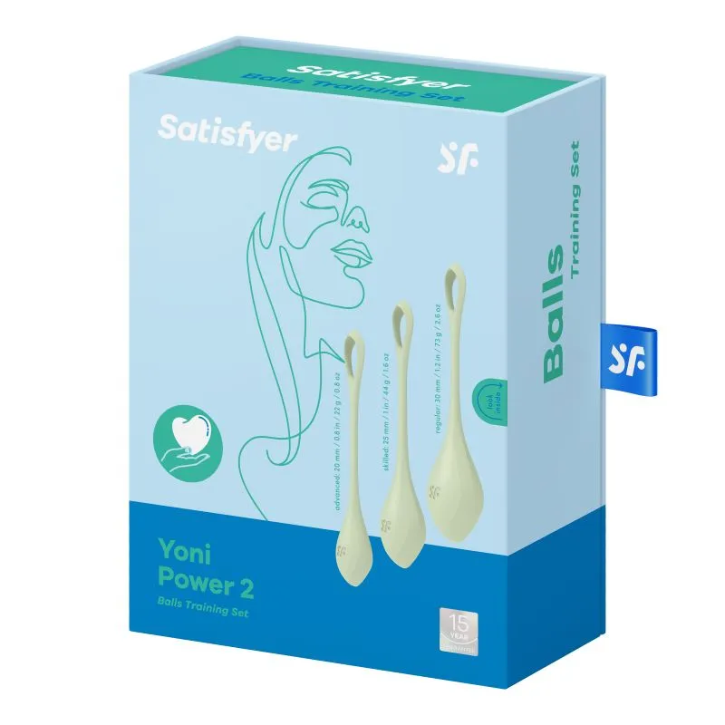 Satisfyer Yoni Weighted Power Kegel Balls Ben Wa Pelvic Floor Exerciser Sex Toy