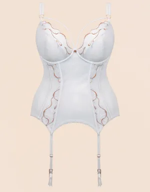 Scantilly Fascinate Plunge Basque White