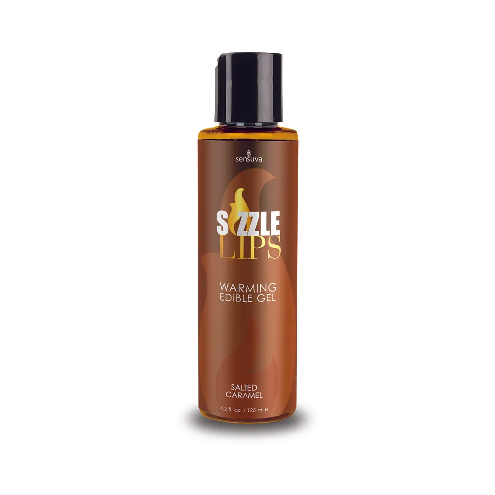Sizzle Lips Salted Caramel Warming Gel 4.2oz Bottle