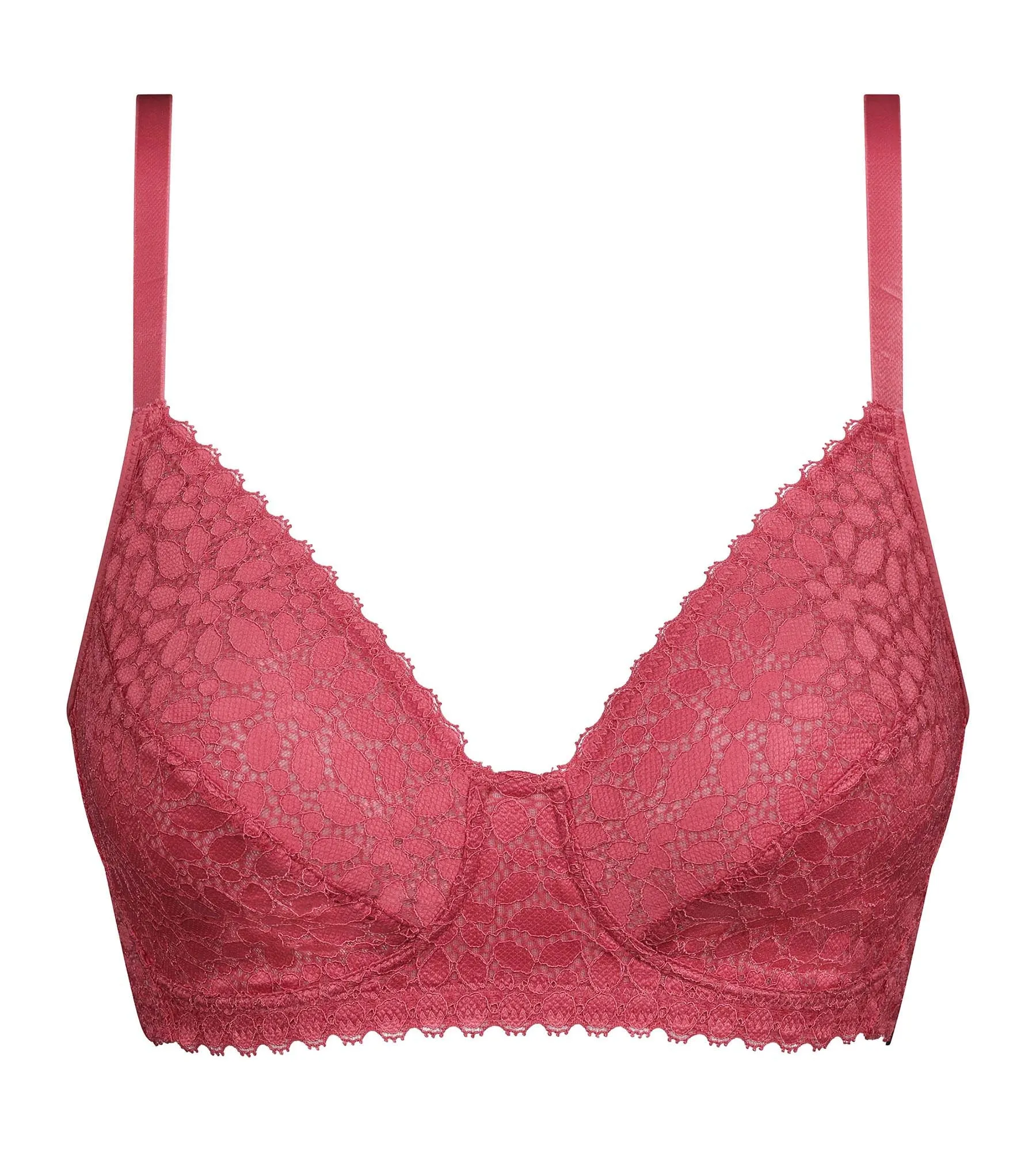 Soutien-gorge triangle sans armature dentelle florale Rose Daily Dentelle