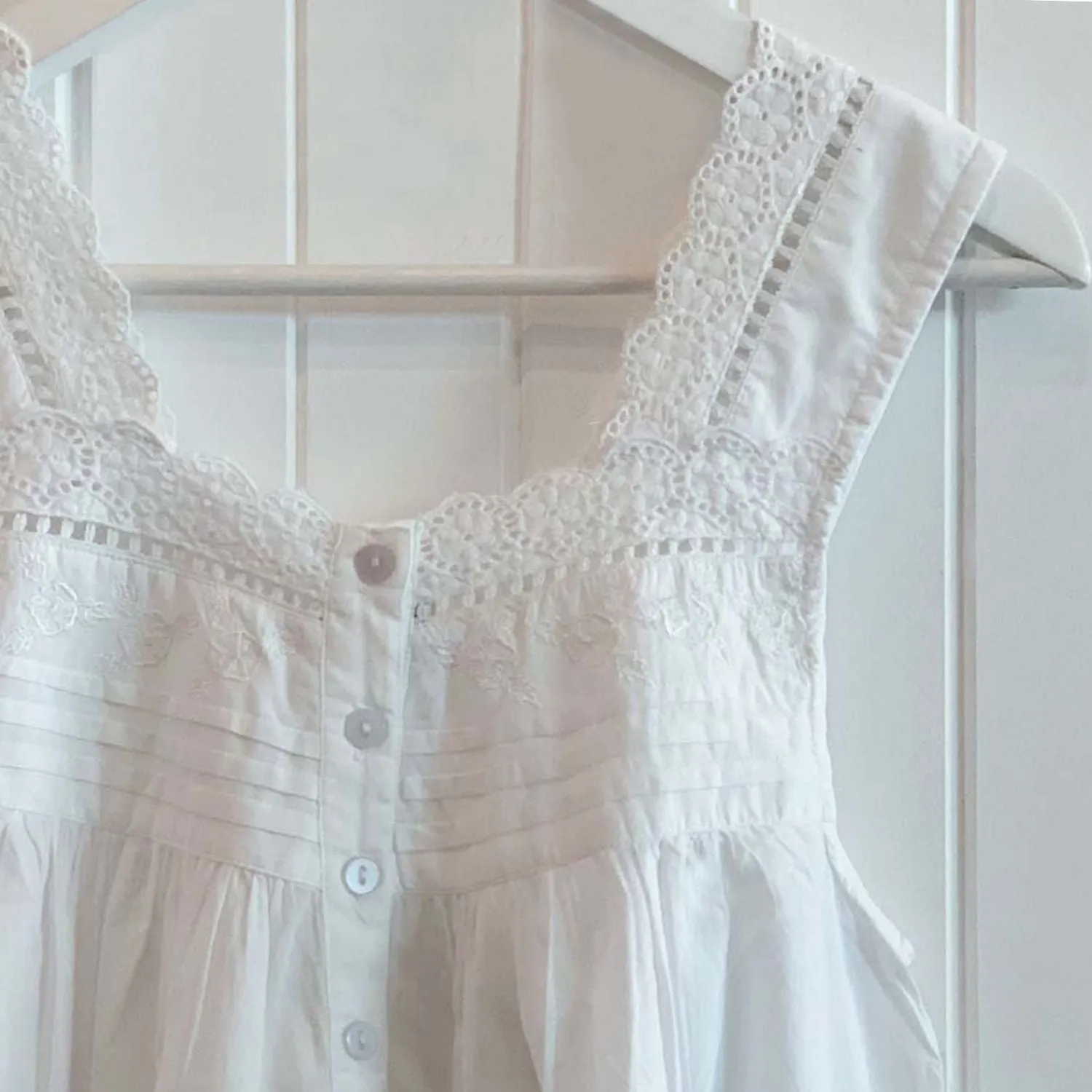 Suzanne Cotton and Lace Nightie