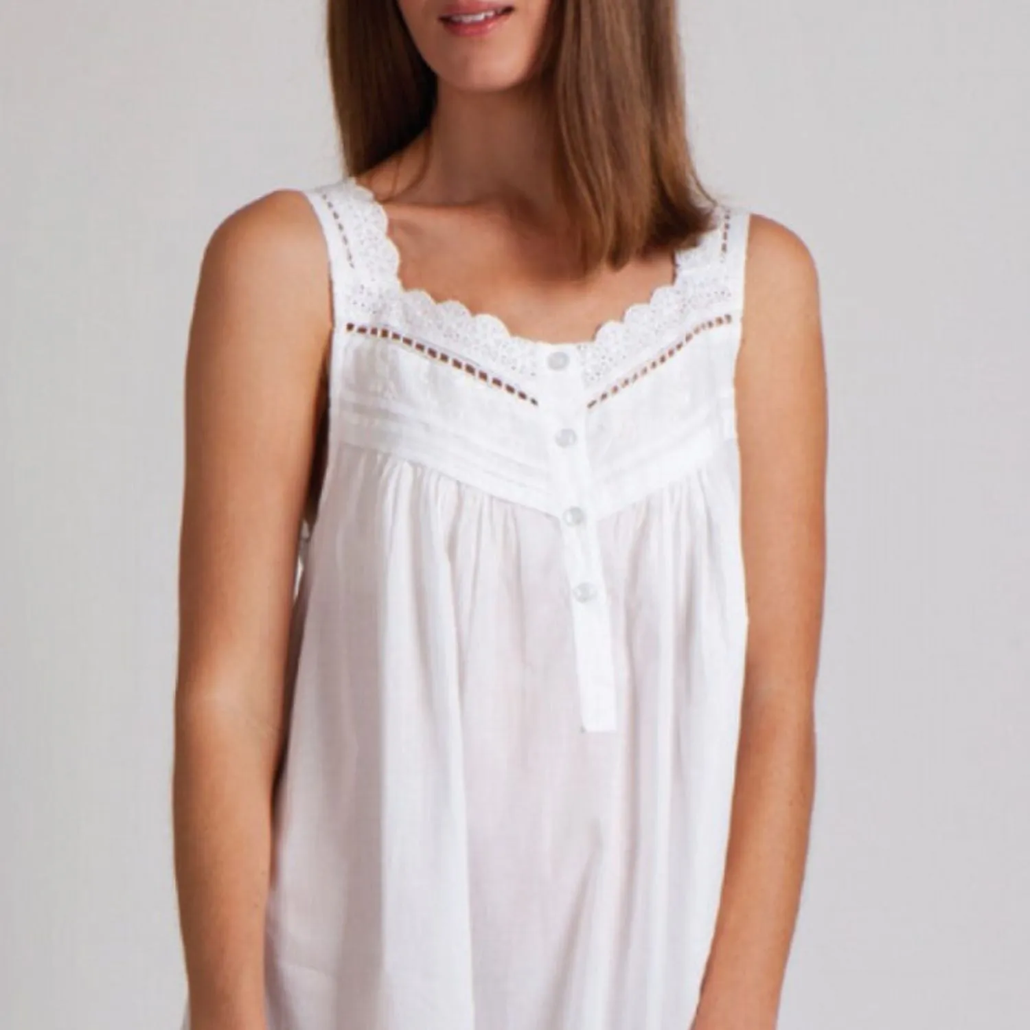 Suzanne Cotton and Lace Nightie