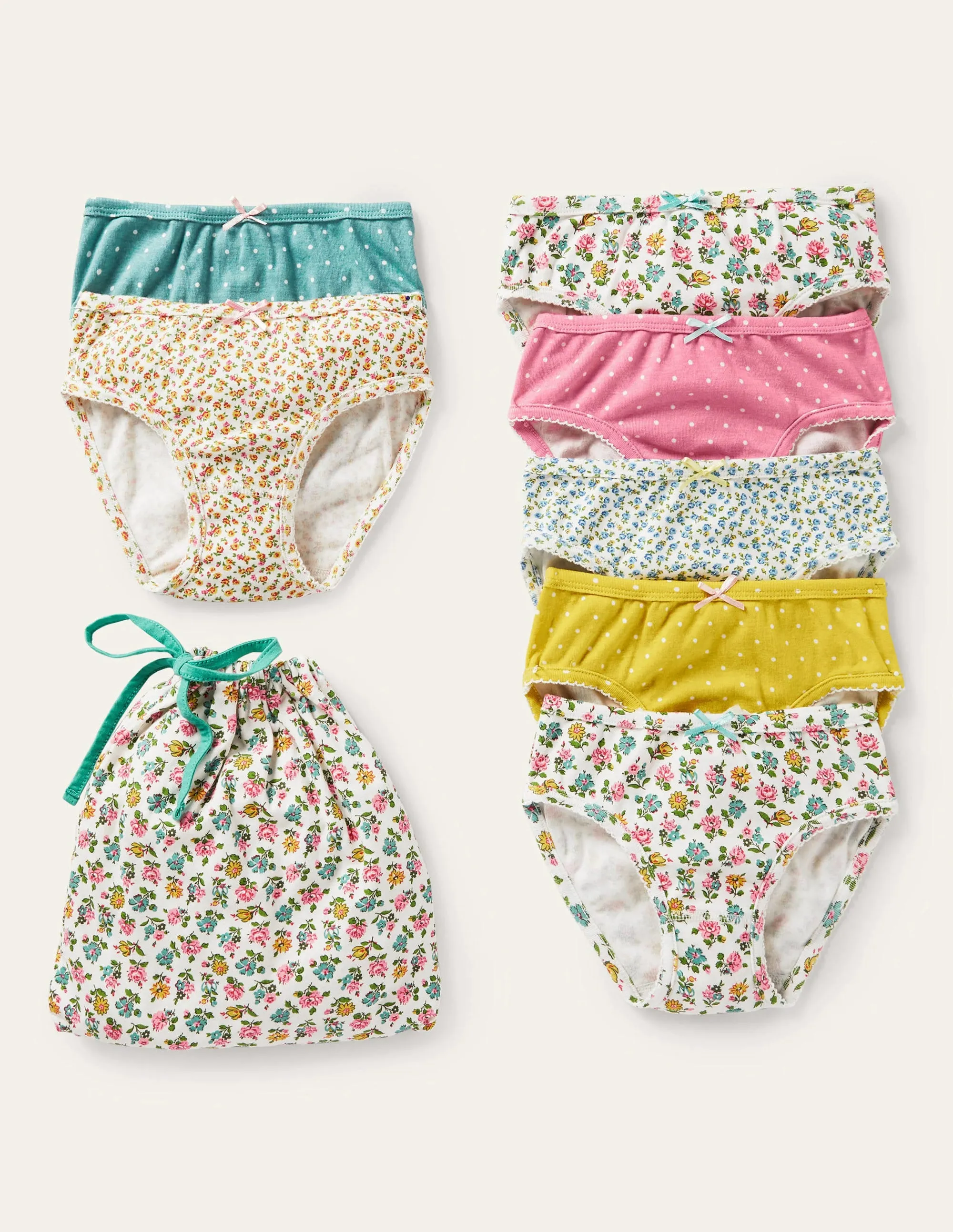 Underwear 7 Pack-Patchwork Floral