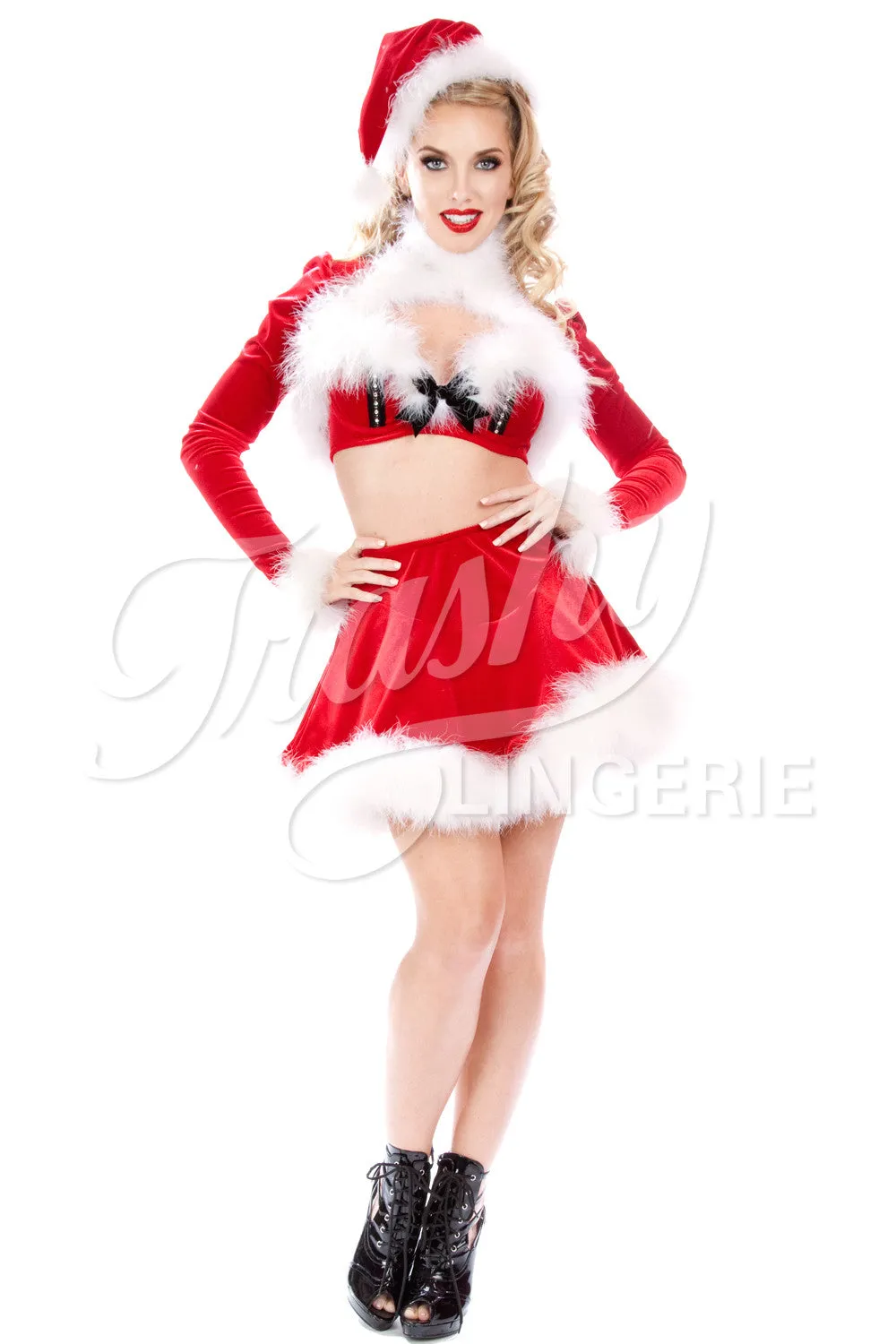 Velvet Christmas Vixen Ariana Skirt