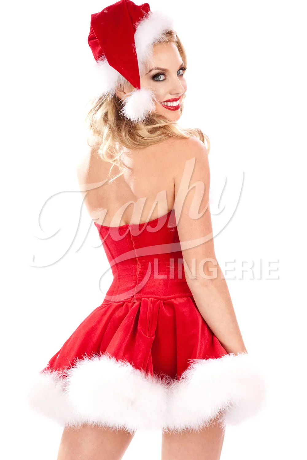 Velvet Christmas Vixen Corset