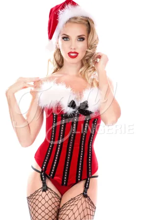 Velvet Christmas Vixen Corset