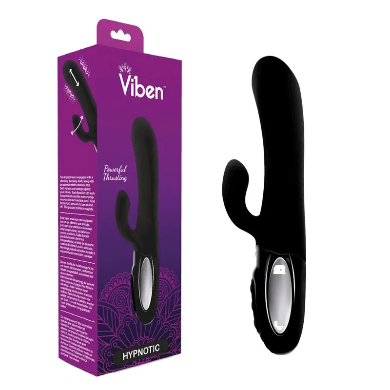 Viben Hypnotic Thrusting Rabbit Vibrator Swinging Clitoral Stimulator Sex Toy