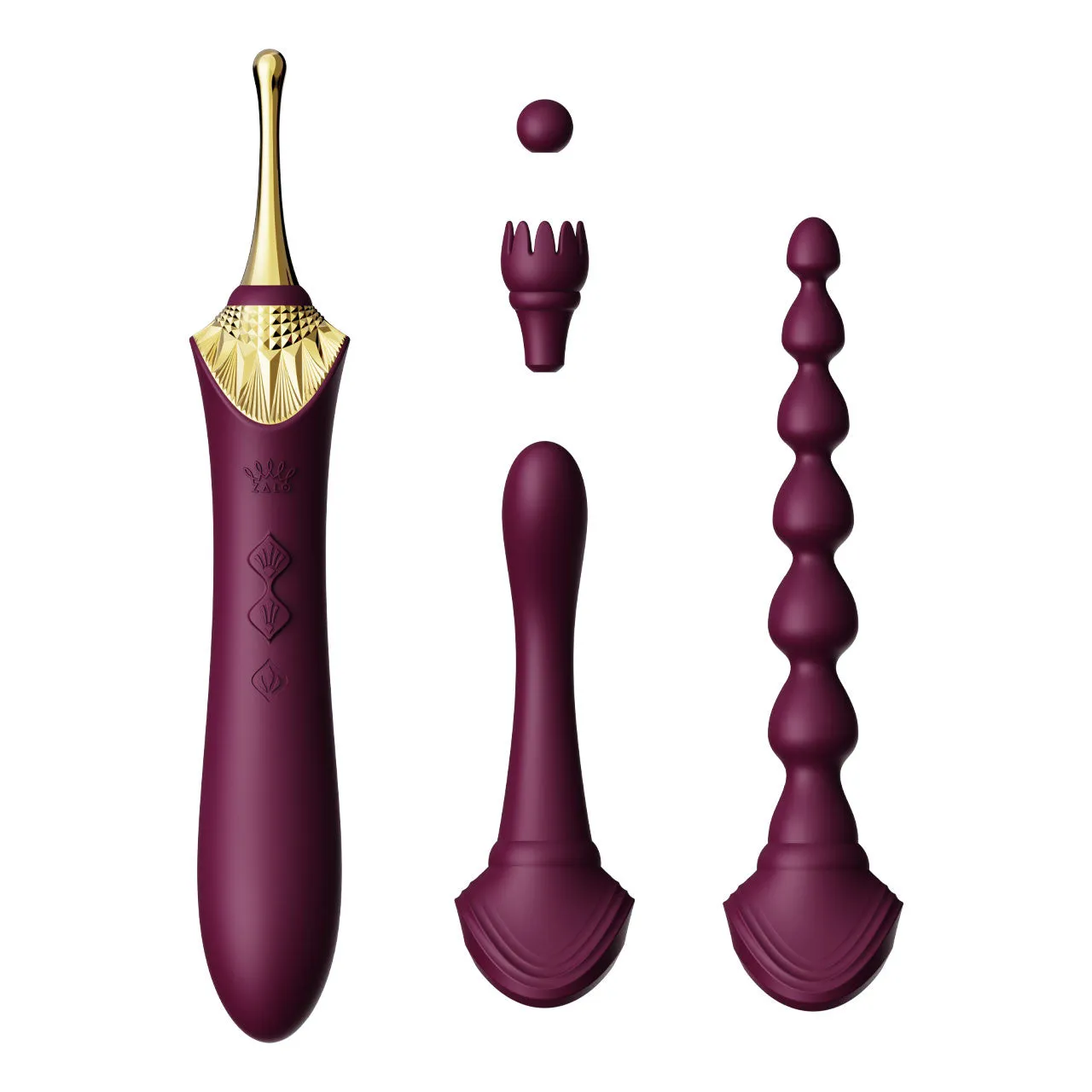 Zalo Bess 2 Rechargeable Vibrator & Clitoral Stimulator 3pc Set Sex Toy