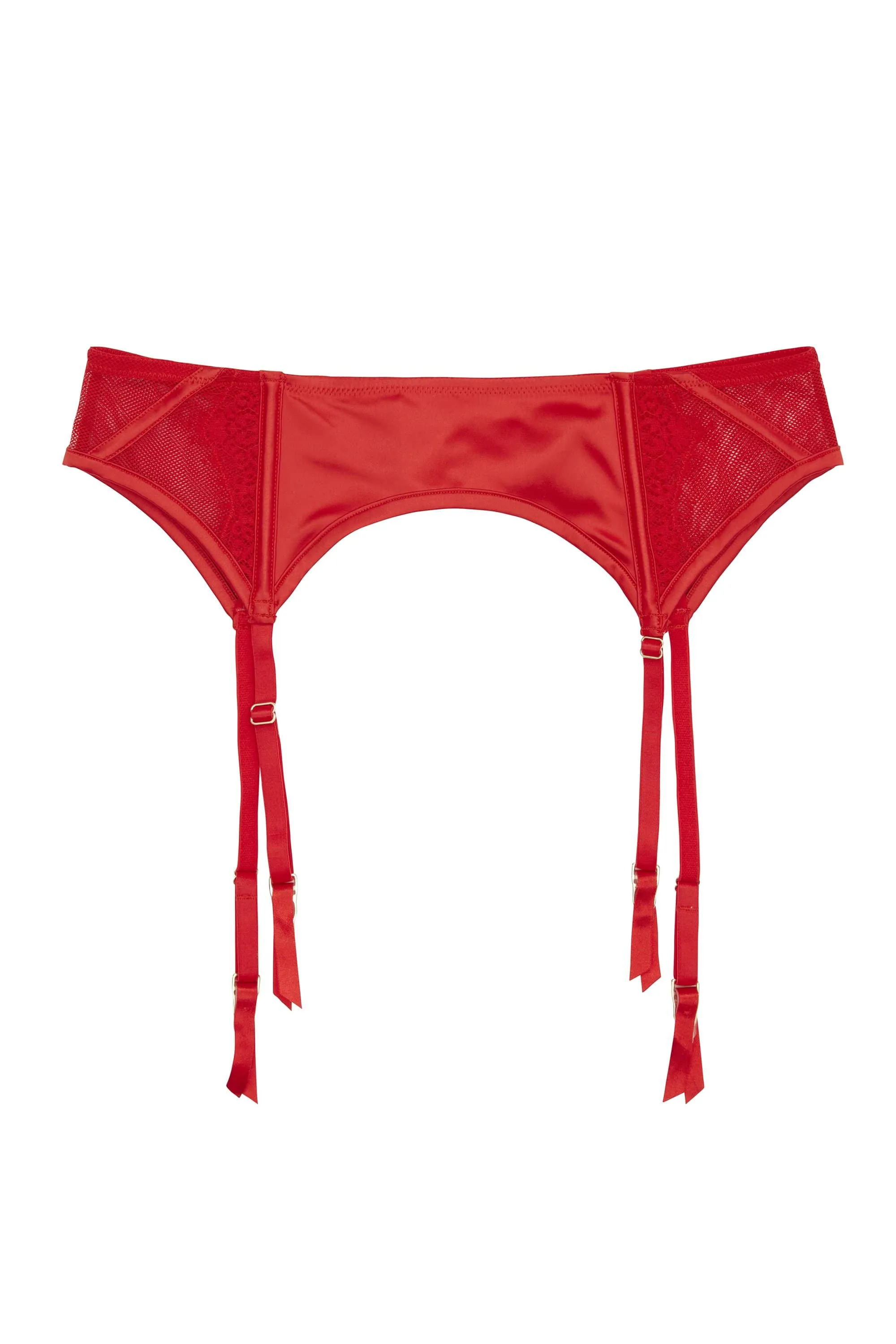 Zoya Curve Fishnet & Lace Suspender